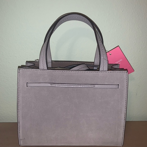 Kate spade mini Hayes soft taupe suede crossbody - Picture 3 of 8